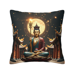 Buddha Shakyamuni Plush Pillow Cover - Okomall