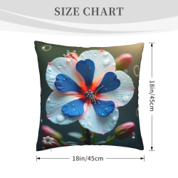 綻放的花朵 - 雙面毛絨抱枕套 | OKOMALL