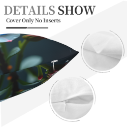 Fleurs épanouies - Housse de coussin en peluche | OKOMALL