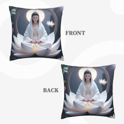 Zen Buddha Plush Pillow Cover - Okomall