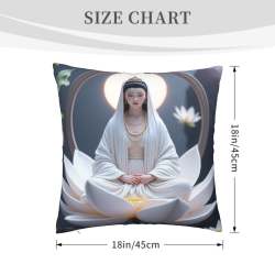 Zen Buddha Plush Pillow Cover - Okomall