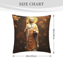 Funda de cojín de peluche Zen - 18x18 pulgadas | Okomall