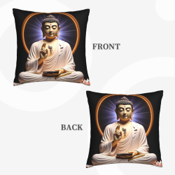 Zen Lotus Buddha Throw Pillow Cover - Okomall