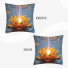 Housse de coussin en peluche à effet halo magique - Okomall
