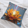Housse de coussin en peluche à effet halo magique - Okomall