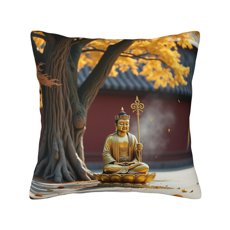 禪意森林毛絨抱枕套 - Okomall