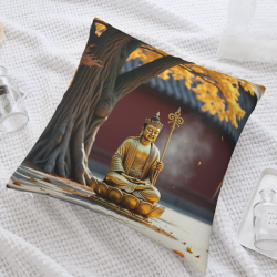 Zen Forest Plush Pillow Cover - Okomall