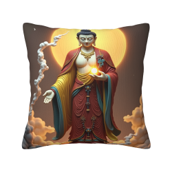 Zen Buddha Plüschkissenbezug - Okomall