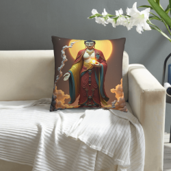Zen Buddha Plüschkissenbezug - Okomall