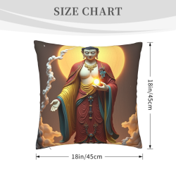 Zen Buddha Plüschkissenbezug - Okomall
