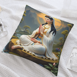 Zen Buddha Plush Pillow Cover - Okomall