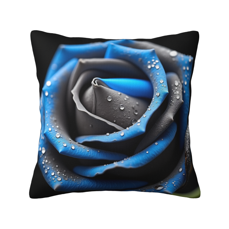 Housse de coussin en peluche à texture abstraite de gouttes d'eau - Okomall