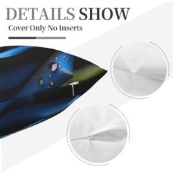 Housse de coussin en peluche à texture abstraite de gouttes d'eau - Okomall