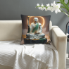 Funda de cojín de peluche con diseño zen de Buda - 18x18 pulgadas | OKOMALL
