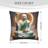 Funda de cojín de peluche con diseño zen de Buda - 18x18 pulgadas | OKOMALL