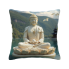 禪意山水毛絨抱枕套 - Okomall