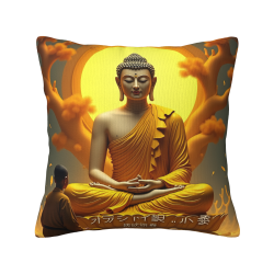 선(Zen) 연꽃 쿠션 커버 - 18x18인치 | Okomall