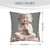 Funda de cojín de peluche Zen - 18x18 pulgadas | Okomall