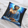 Zen Lotus Plush Pillow Cover - Okomall