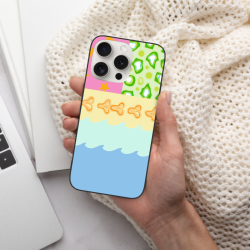 iPhone 15/Pro/Max 彩虹叶子手机壳 - okomall