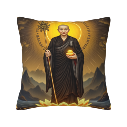 Compassionate Buddha Plush Pillow Cover - Okomall
