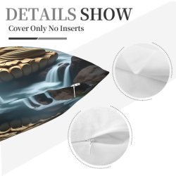 Zen Landscape Plush Pillow Cover - Okomall