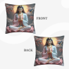 Housse de coussin en peluche Bouddha Zen - Okomall