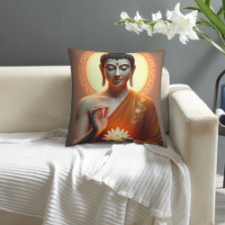 Zen Buddha Plush Pillow Cover - Okomall