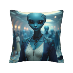 Funda de cojín con retrato de mujer al estilo de Star Trek - Okomall