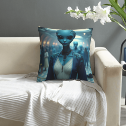 Federa cuscino ritratto femminile in stile Star Trek - Okomall