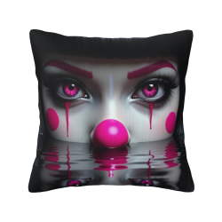 Gruseliger Clown Plüschkissenbezug - Okomall