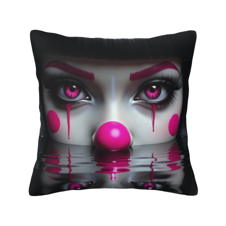 Funda de cojín de payaso de peluche terrorífico - Okomall