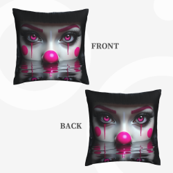 Funda de cojín de payaso de peluche terrorífico - Okomall