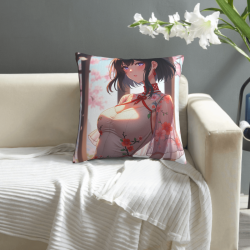 Housse de Coussin Peluche Anime Fille - Okomall