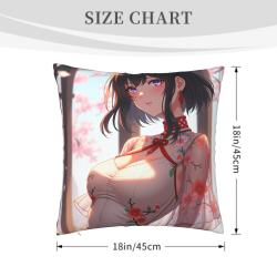 Funda de Almohada de Peluche Anime Niña - Okomall