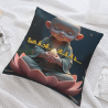 Housse de coussin en peluche Bouddha Zen - Un compagnon de tranquillité pour votre maison