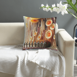 Dreamy Forest Plush Pillow Cover - Okomall