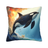Funda de Almohada de Peluche Tema Abismo Marino - OkOmall