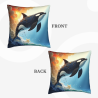 Copri Cuscino in Peluche a Tema Abissi Marine - OkOmall