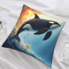 Housse de Coussin en Peluche Thème Royaume des Profondeurs - OkOmall