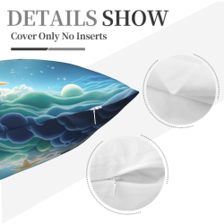 Funda de Almohada de Peluche Tema Abismo Marino - OkOmall