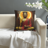 선(禪) 불상 плюшевая подушка - 18x18 дюймов | OKOMALL