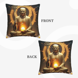 Housse de coussin Bouddha Zen - 18x18 pouces | Okomall