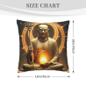 Housse de coussin Bouddha Zen - 18x18 pouces | Okomall