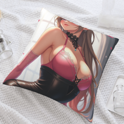 双面精美少女主题毛绒抱枕套 - Okomall