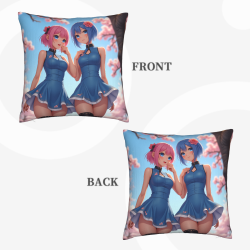 Housse de Coussin Peluche Anime Fille - Okomall