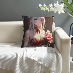 Anime Girl Cherry Blossom Pillow Case - Okomall