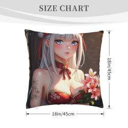 Anime Girl Cherry Blossom Pillow Case - Okomall