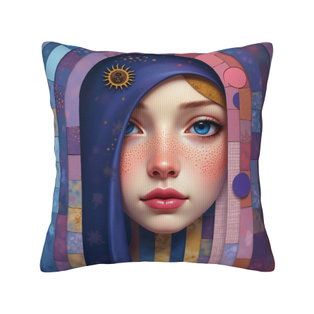 Funda de Almohada de Peluche 'Dreamy Girl' - Okomall