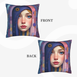 Funda de Almohada de Peluche 'Dreamy Girl' - Okomall